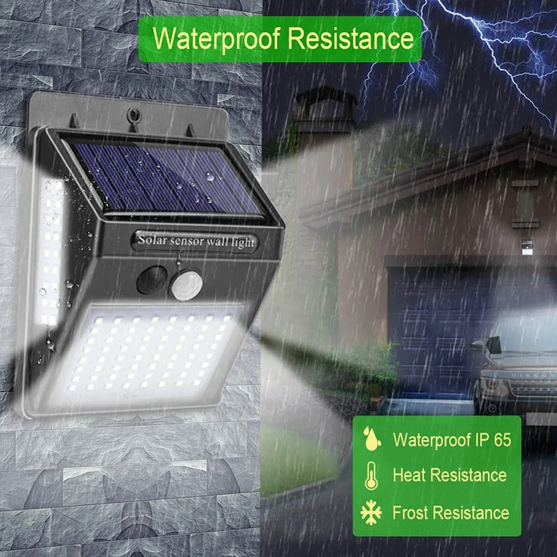 Outdoor Wall Solar Lamp PIR Motion Sensor